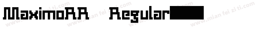 MaximoRR Regular字体转换